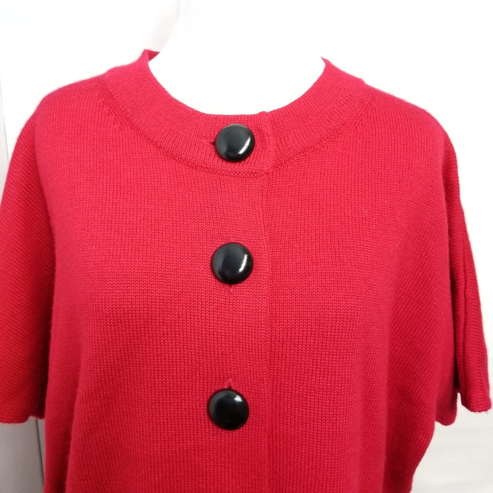 Style&Co. Red Button Cardigan Women Size Large - Picture 2 of 6